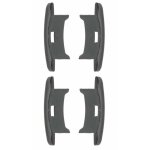 4x embout guidage de lame de volet roulant en pvc noir coulisse maintien treuil fen�tre store ouverture ...