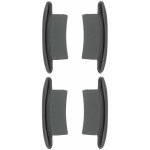 4x embout guidage de lame de volet roulant en pvc noir coulisse maintien treuil fen�tre store ouverture ...