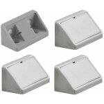 Cyclingcolors - 4x querre d'assemblage double gris raccord universel plastique taquet querres ferrure ...