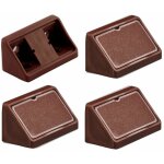 Cyclingcolors - 4x querre d'assemblage double marron fonc raccord universel plastique taquet querres ...