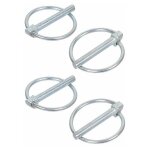 Cyclingcolors - 4x goupille clip acier zingu� diam�tre 12mm x longueur 55mm tondeuse tracteur motoculteur ...