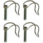 Cyclingcolors - 4x goupille demi - lune fraise en acier zingu� goupille remorque motoculture tondeuse ...