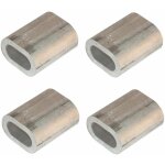 Cyclingcolors - 4x manchon � sertir 8mm aluminium pour c�ble acier armature raccord connecteur r�paration ...