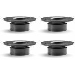 Cyclingcolors - 4x pied de meuble 15mm r�glable ajustable �3mm en plastique gris anthracite � visser ...