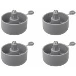 Cyclingcolors - 4x pied de meuble r�glable ajustable en plastique meuble tv canap� buffet armoire table ...