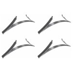 Cyclingcolors - 4x ressort mtal acier pour bute arrt rail infrieur de porte coulissante tiroir clip ...