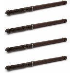 Cyclingcolors - 4x support d'�tag�re cach� invisible flottant marron capacit� 15kg console fixation murale ...