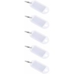 Cyclingcolors - 5x porte cl avec support tiquette blanc transparent 55x20 clef universel rangement ...