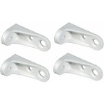Cyclingcolors - 8x querre de fixation tagre plastique  visser blanc ferrure assemblage bois support ...