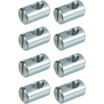 Cyclingcolors - 8x ferrure d'assemblage filetage m6 x longueur 20mm x 12mm acier crou connecteur meuble ...
