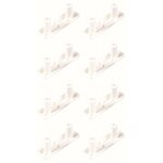 Cyclingcolors - 8x patin glisseur 50 x 15mm � encastrer �8mm entraxe 32mm pied meuble anti rayure protection ...