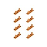 Cyclingcolors - 8x patin glisseur 50 x 15mm � encastrer �8mm entraxe 32mm pied meuble anti rayure protection ...