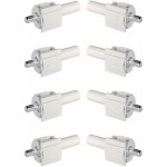 8x taquet support d'�tag�re � encaster dans trou de per�age �5mm avec syst�me � ressort pour tablettes ...