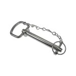 Cyclingcolors - axe d'attelage avec chaine, goupille et poign�e repliable diam�tre 25, 4mm x longueur ...