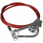 Cyclingcolors - c�ble de s�curit� remorque voiture rupture 1050mm ridelle avec mousqueton attache maintien ...