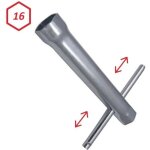 Cyclingcolors - clé à bougie 16mm tube longueur 100mm hexagonale avec manche amovible tondeuse tracteur ... Cyclingcolors - clé à bougie 16mm tube longueur 100mm hexagonale avec manche amovible tondeuse tracteur ...