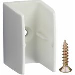 Clip bloqueur de manivelle volet roulant blanc support guide manette plastique 15mm - 18mm universel ...