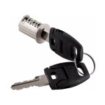 Cyclingcolors - cylindre barillet de serrure � paillettes 18mm avec 2 cl�s t�te plate noyau interchangeable ...