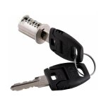 Cyclingcolors - cylindre barillet de serrure � paillettes 18mm avec 2 cl�s t�te plate noyau interchangeable ...