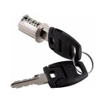 Cyclingcolors - cylindre barillet de serrure � paillettes 18mm avec 2 cl�s t�te plate noyau interchangeable ...