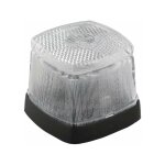 Feu de position avant blanc carré 60x60mm 12v gabarit remorque tracteur camion voiture Feu de position avant blanc carré 60x60mm 12v gabarit remorque tracteur camion voiture