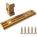 Cyclingcolors - glissi�re pour porte de r�frig�rateur encastrable en plastique marron clair charni�re ...