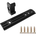 Cyclingcolors - glissi�re pour porte de r�frig�rateur encastrable en plastique noir charni�re accompagnement ...