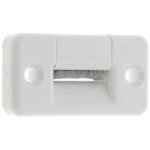 Guide sangle jusqu'� 23mm de volet roulant fente oblique avec joint brosse en pvc blanc � visser enroulement ...