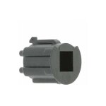 Moyeu volet roulant pour treuil deprat crabot m�le 22mm sortie carr�e 10mm en plastique noir � clipser ...