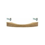 Cyclingcolors - poign�e de meuble en bois ch�ne laqu� entraxe 128mm longueur 175mm hauteur 27mm avec ...