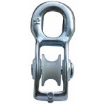 Poulie acier avec galet nylon pour c�ble 8mm universelle charge 250kg guide mobile coinceur descendeur ...