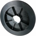 Poulie de guidage de volet roulant pour sangle 12 � 15mm centre octogonal 40mm en plastique noir � clipser ...