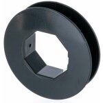Poulie de guidage de volet roulant pour sangle 12 � 15mm centre octogonal 40mm en plastique noir � clipser ...