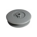 Poulie de guidage de volet roulant pour sangle 12 � 15mm sortie carr�e 10mm en plastique gris � clipser ...