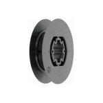 Poulie de guidage de volet roulant pour sangle 12 � 15mm sortie crabot 27mm en plastique noir � clipser ...