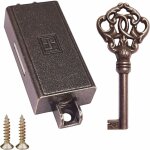 Cyclingcolors - serrure espagnolette brun bronze cl� antique remplacement meuble buffet ancien d�coration ...