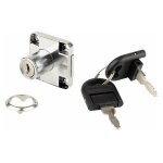 Cyclingcolors - serrure � p�ne dormant acier chrom� en applique avec cl�s pliantes, rosace, g�che cylindre ...