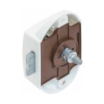 Cyclingcolors - serrure � p�ne dormant en applique blanc push lock axe 25mm fermeture porte portail meuble ...