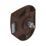 Cyclingcolors - serrure � p�ne dormant en applique marron push lock axe 25mm fermeture porte portail ...