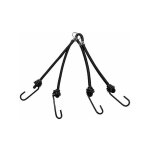 Cyclingcolors - tendeur lastique 250mm quadruple avec crochet acier noir universel sandow panier porte ...