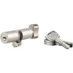Cylindre adaptateur rond � bouton t2 fic, 41btx41 mm, diam�tre 26mm, 4 cl�s thirard