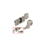Cylindre  bouton f6 s + anti - arrachement - long : e35 x 35 - b : 35 - a : 35 - ifam