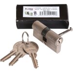 Klose besser ? cylindre de serrure s'entrouvrant 30x10mm ? alu - laiton ? 3 cl�s en laiton chrom� ? pour ...