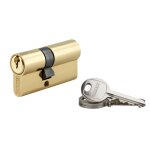 Cylindre � cl� crant�e 25 x 35 mm laitonn� 3 cl�s - thirard