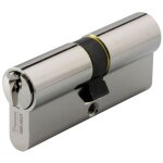 Vachette ? cylindre de serrure double entr�e 5 goupilles ? finition nickel�e ? dimensions 40 x 40 mm ...