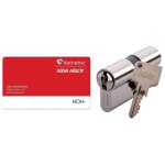 Cylindre double type hdi + a2p laiton nickel� 4 cl�s 30x40 - assa abloy france vachette
