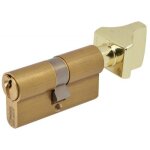 Cylindre double de s�ret� � bouton 30 x b40 en laiton poli - profil europ�en vari� - s�rie 3000 - assa ...
