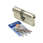 Cylindre de porte 35 x 35 mm bricard astral 4 cls et carte barillet de scurit double entre