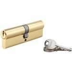 Cylindre de serrure double entr�e sa, 50x50mm, anti - arrachement, laiton, 3 cl�s - thirard