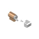 La croisee ds - barillet pour profil 31 � 35 mm pour fermetures encastr�es s�rie 6790 pour coulissant ...